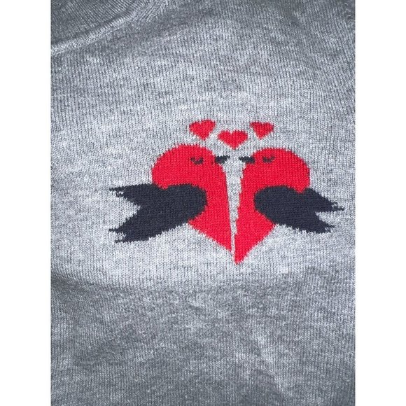 Banana Republic Grey Lovebird Sweater — XXS - Picture 4 of 6